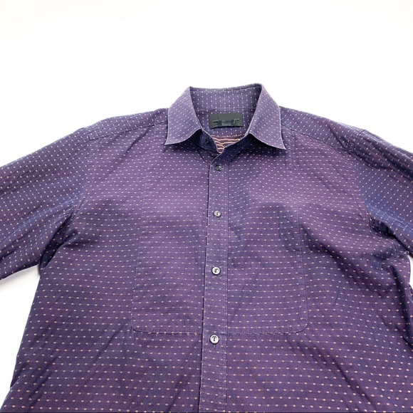 Diesel Black Gold Men’s Shirt Purple Size 52 - Picture 3 of 12